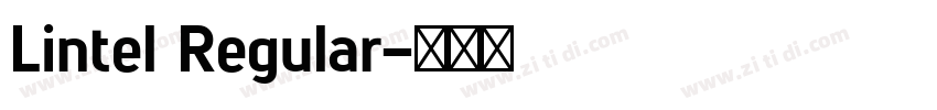 Lintel Regular字体转换